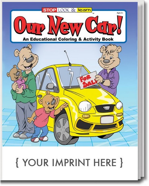 CS0574 Our New Car Coloring and Activity Book w...